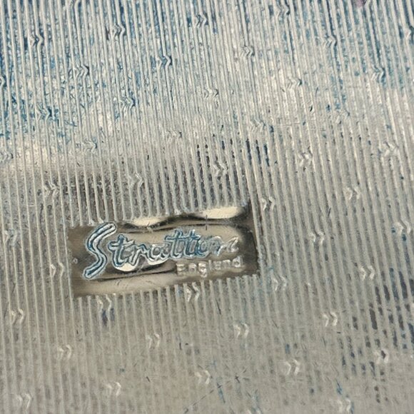 Stratton Compact Colorful Flower English Powder Makeup Mirror 3" Floral - Picture 8 of 10